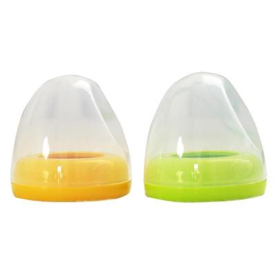 China BPA free transparent plastic dust cover with good sealing is suitable for large-caliber baby bottles for sale