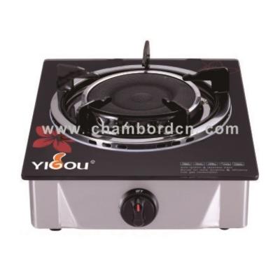 China Car 1 Cooktop Single Infrared Gas Hob with Glass Gratin Burner and S.S. Frame for sale