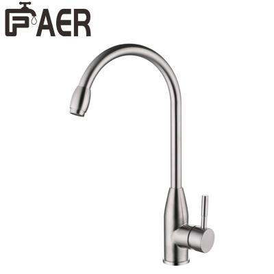 China 2021 Sense Faucets Best Selling 304 Chrome Stainless Steel Single Handle Waterfall Kitchen Sink Faucet for sale