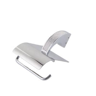 China 2021 Fashion Products Chrome Finish Bathroom Modern Bathroom Tissue Paper Accessory Holder for sale