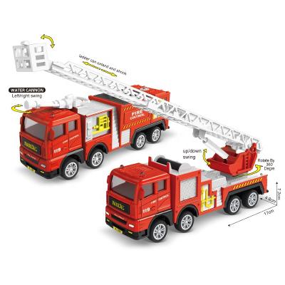 China Diecast Vehicle of Toy Kids Mini Fire Truck Toy Construction Car Toy Engineering for sale