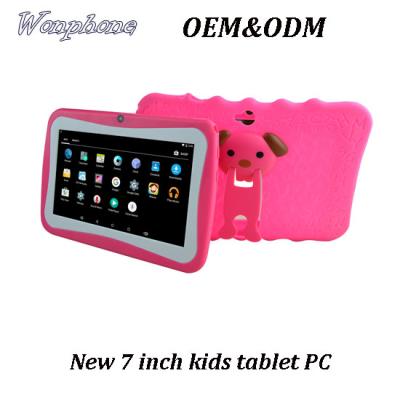 China High Quality 7 Inch Kids Tablet With Silicon Case Holder , Kids Educational Learning Tablet Android PC 7