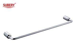 China Zinc Single Towel Bar Holder Bathroom Accessories Chrome OEM Zinc Base Round for sale