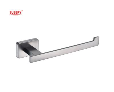 China Zinc Wall Mounted Bathroom Accessories single toilet roll paper holder gun metal clssical rectangle design OEM ODM for sale