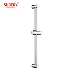 China Shower Slide Bar rail set Round Classical Bathroom SUS304 bar abs base for sale