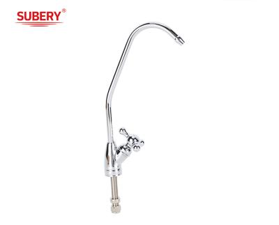 China ODM Single Lever Tall Basin Mixer Faucet Bathroom Chrome Brass Long Handle Hot And Cold Water Faucet for sale