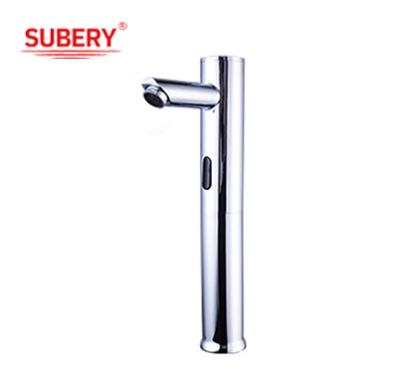 China Chrome Single Hole Automatic Sensor Touchless Faucet Bathroom Sink Basin Touchless Faucet for sale