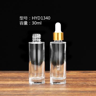 Cina 30ml essential oil glass bottle with dropper cylinder glass bottle in vendita