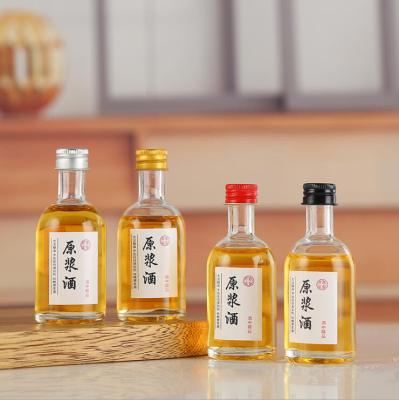 China Wholesale Mini 30ml 50ml 100ml Glass Alcohol Drink Whiskey Bottles for sale