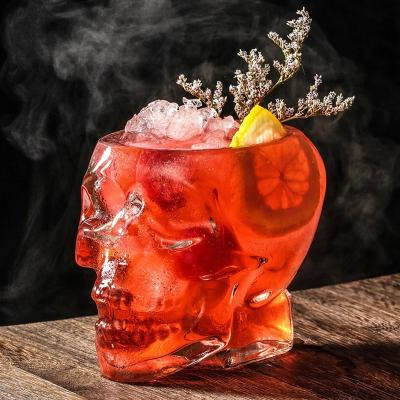 Κίνα Transparent Crystal Skull Head Shot Glass Cup For Whiskey Wine Vodka Bar Club Beer Wine Glass προς πώληση