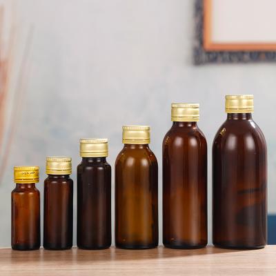 중국 Wholesale 20ml/30ml/50ml/100ml/200ml/250ml Amber Essential Oil Glass Bottle With Metal Plastic cap 판매용