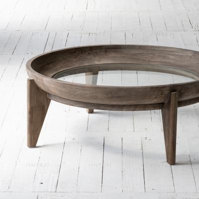 China coffee table reclaimed mesa glass coffee table dining center mobiliario sabi elm wabi wood table for sale