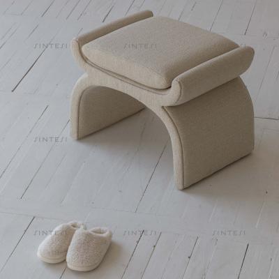 China End Table / Snitch Nordic Custom Solid Wood Simple Living Room Bed Fabric Stools Small Bench Stool End Dressing Stool for sale