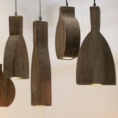 China New Minimalist Design Recycled Wood Furniture Lamp Lamps Indoor Home Light Nordic Retro Lamp for sale