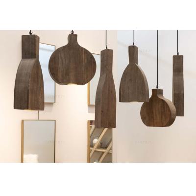 China Minimalist Recycled Elm Living Room Nordic Furniture Hanging Lamp Ceiling Lights Decorative Lighting for sale