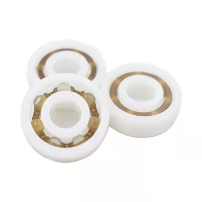 China Flexible Rotation Plastic Bearings POM Deep Groove Ball Plastic Functional Bearings 608 for sale