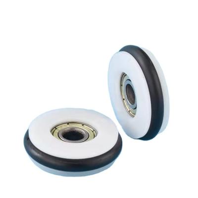 China Newest Hotels Roller Pulley Bearing U Grooved Guide Rail Bearing Splined Pulley for sale