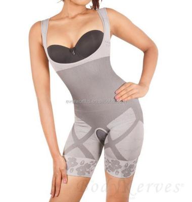 China 2017 New Fashion Seamless Open Bust Health Care Antibacterial Bamboo Charcoal Slimming Body Shaper for sale