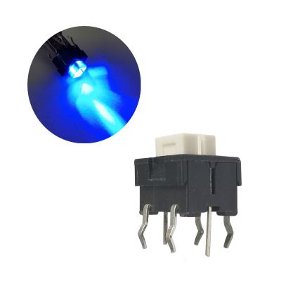 China 8x8x8.5 Momentary Light Touch Tact Button LED Illuminated Tactile Switch TL0810 for sale