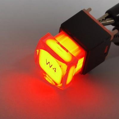 China SPST Wholesale SPDT SPDT NKK KP Audio/Video Miniature PCB Momentary Led Illuminated Push Button Switch for sale