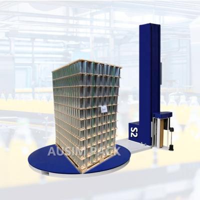 China High Efficiency Easy Operation Membranere Honeycomb Wrapping Paper Roll Machine PE Stretch Film Manual Pallet Shrink Wrapping Machine Semi-automatic Plastic for sale