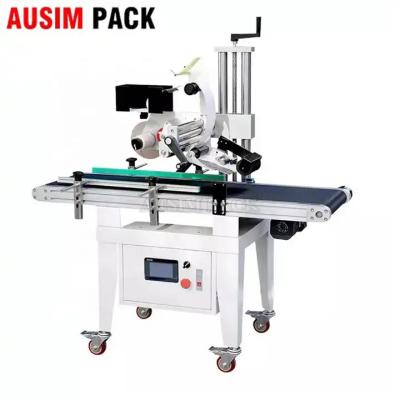 China Food Cheap Plane Label Sticker Automatic Flat Surface Labeling Machine Table top Label sticking Machine for sale