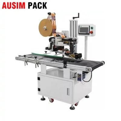 China Food Automatic Flat surface labeling machine for box plastic bag Carton Label Paper Flat Labeling Machine Equipment for sale