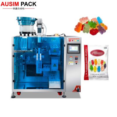 China Food Gummy Bear Candy Stand up Premade Bag Doypack Multifunction Packing Machine Horizontal Multi-station Kraft Paper Laminated Film for sale