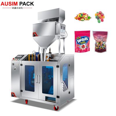 China Food Automatic Weighing Scale Sugar Packing Machine Candy Wrapping Machine Sealing Machines Plastic Machine Laminated Film 350 for sale