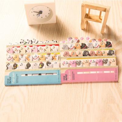 China Factory wholesale cute creative NotebookSticky notes self-adhesive new reused index cards die cut animal pins for sale