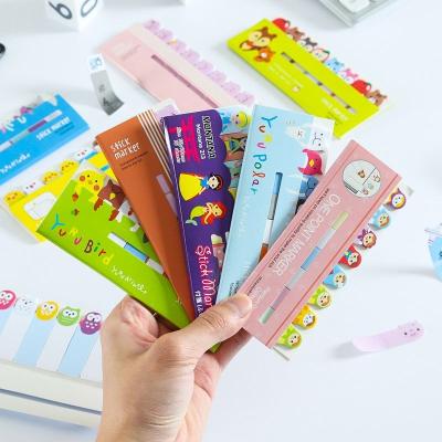 China Stationery Self Adhesive School Supplies Stickers Paper Index Pointed It Planner Kawaii Memo Pad Creative Cute Animal Sticky Notes for sale