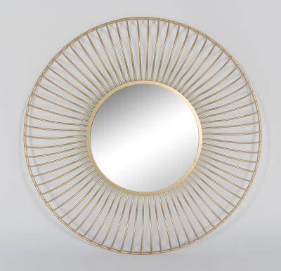 China Art Decor Mirror Stainless Steel Luxury Gold Color Home Business Accessories Silver OEM Customized Wall Home Decor Bedroom Living Room for sale