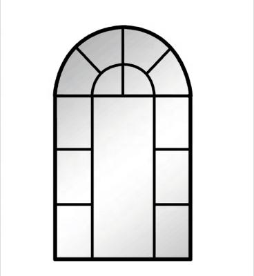 China CLASSIC Antique View Metal Craft Mirror Window Garden Farmhouse Decorative Wall Mirror for sale