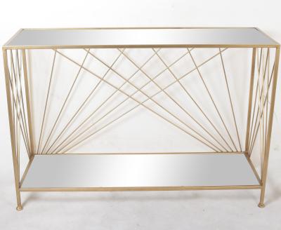 China Narrow Hallway Console Table New Modern Design Luxury Gold Metal Hardware With Mirror Living Room Furniture Side Table for sale