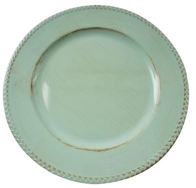 China Plastic cheap round charger plastic dish to wedding decorative tray for sale for sale