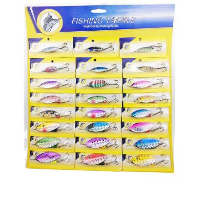 China Lures fishin spinner set 30 pcs/sets cheap mental fishing spinner set lures fishing for sale