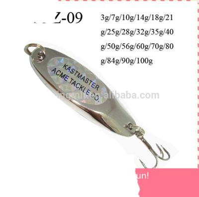 China SPZ08 Long Casting Spoons 3g/7g/10g/14g/18g/21g/25g.....100g Metal Fishing Long Casting Spoons! ! ! for sale