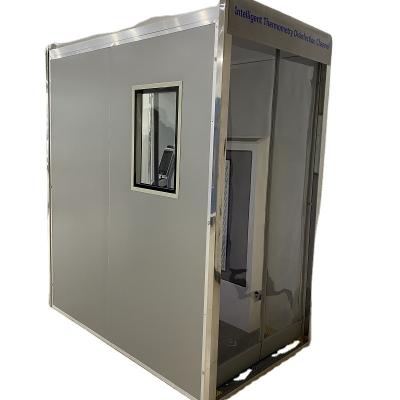 China Customized Machine Steel Structure Industrial Automatic Color Tunnel Temperature Measurement Channel Disinfection Mobile Spray Booth 003 for sale