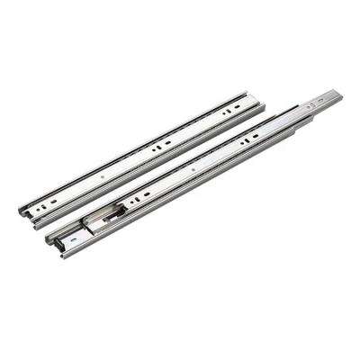 China 3 Fold+Full Extension 45mm Full Extension Braing Channel Rail Cabinet Drawer Telescopic Slide 3 Fold Steel Ball for sale