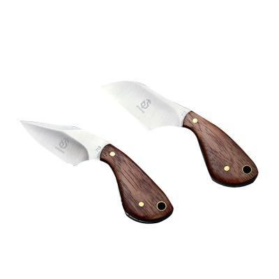 China High Hardness Folding Knife Stainless Steel Flower Pear Knife Gift Multi Purpose Outdoor Straight Wooden Mini Knife Non-variable for sale