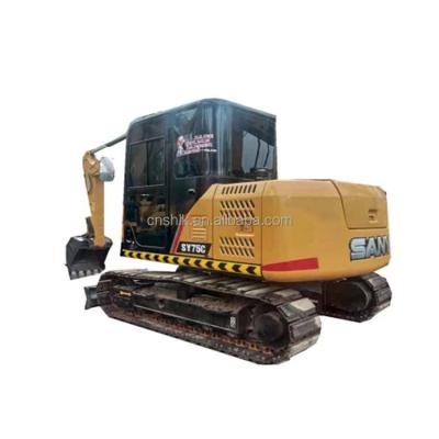 China sany sy75c-9 mini 7.5ton sany construction material stores used crawler digger second hand mini excavator cheap price for sale