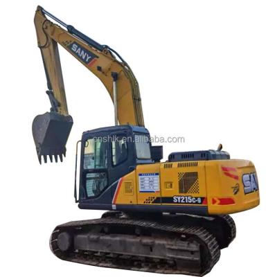 China The used construction material stores at the excavator SANY215 Digger Used Hydraulic Excavator for sale