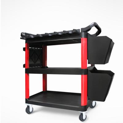 China PP DIY Tool Box Trolley for Car Beauty Mechanics Tool Trolley Trolley Tool for sale