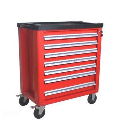 China Garage Shop Tools Stainless Steel Tool Cart 7 Drawers For Car Repair Tool Workshop Tool Trolley for sale