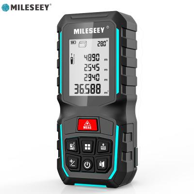 China Mileseey Large Display Black 100M Range Smart Digital Handheld Quick Read Tool Laser Distance Measuring Meter With Wireless Control for sale