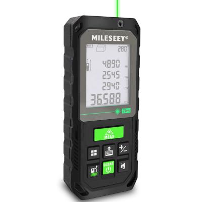 China Mileseey S8G 100m Rechargeable Battery Green Laser Distance Meter Laser Distance Measure 115*49*26mm for sale