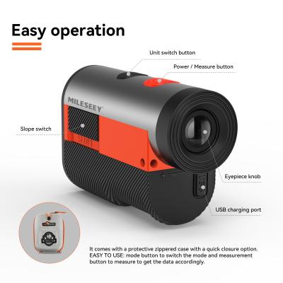 China Custom Logo Mileseey Gpf 12 600M Range Magnetic Strap Golf Rangefinder Case Laser Rangefinder 110*72.5*40.5mm for sale