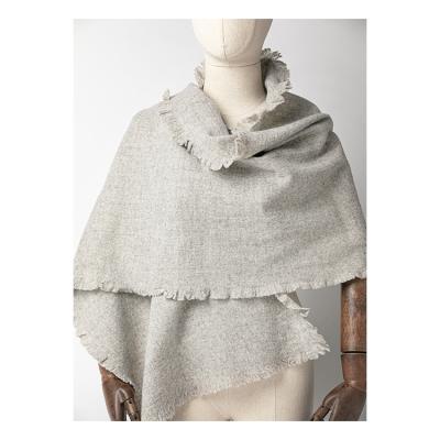 China Wool factory direct sales wholesale boiled wool shawl scarf for women for sale