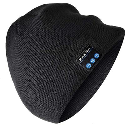 China Wholesale Hot Trending Mic Hat Wireless Music Headset Winter Video Call China Earphone Beanie Hat 2021 Smart Earbuds For IOS Android for sale