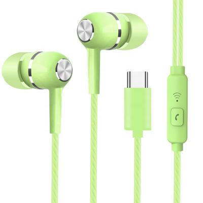 China With microphone china wholesale type c in ear earbuds wired universal earphone earbuds headsets with microphone for samsung iphones for sale